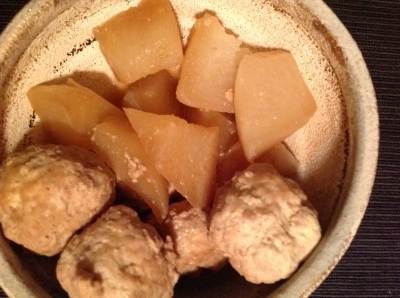 大根と肉だんごのしょうゆ煮