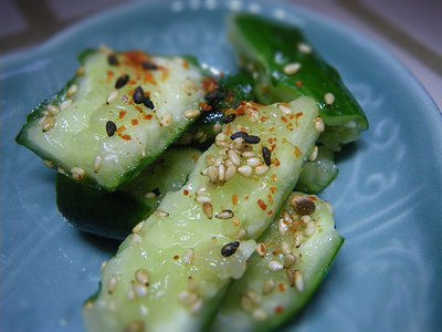 たたききゅうりの甘酢あえ