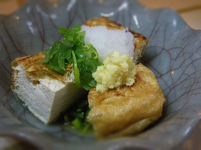 焼き厚揚げの大根おろしがけ