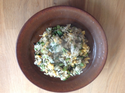 ひじきと大豆のチャーハン