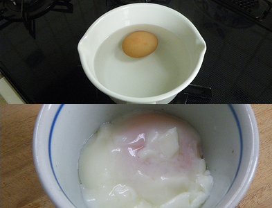 お湯だけで作る温泉たまご