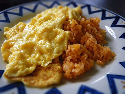 海老入りオムライス