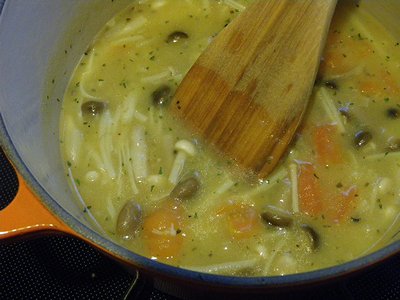 きのこのスープ