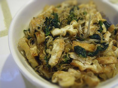 かぶの葉とじゃこの混ぜご飯