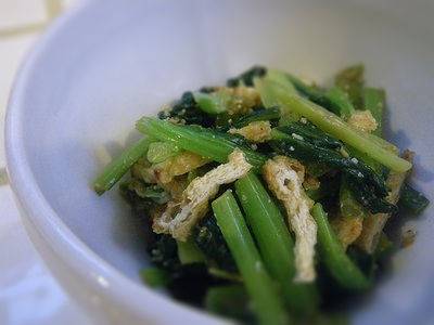 小松菜のごま酢あえ