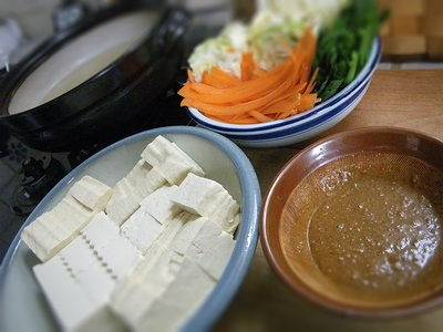 スタミナ湯豆腐