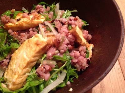 厚揚げと雑穀のサラダ