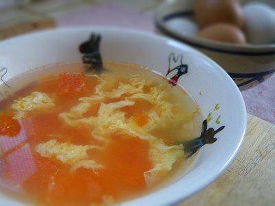 トマトとふんわり卵スープ