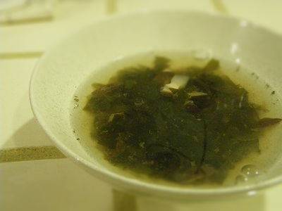 わかめの梅風味スープ