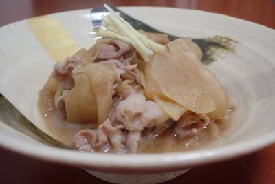 大根と豚肉の薄氷煮(うすらいに)