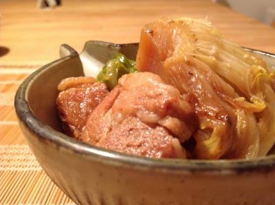 焼き白菜と豚肉のクッタリ煮