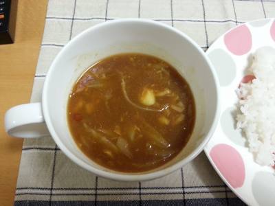 白菜とたらのスープカレー