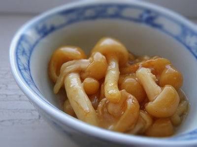 ナメコの酢みそあえ