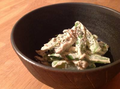 グリーンアスパラガスの白あえ