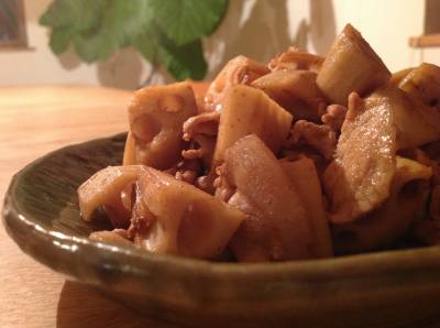 豚肉とれんこんの炒め煮