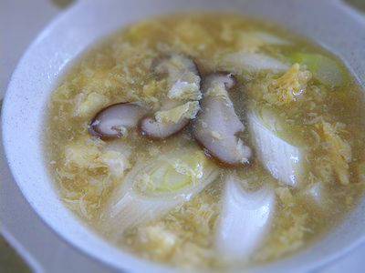 しいたけのかきたま汁