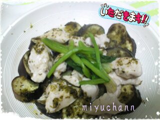 鶏肉となすのスタミナ炒め