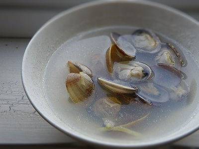 あさりとしょうがのスープ