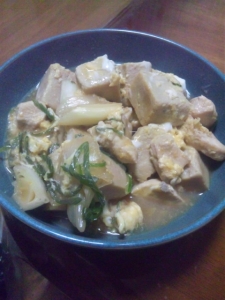 高野豆腐の卵とじ