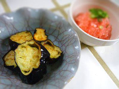 揚げなすの明太おろし