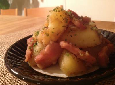 じゃがいもとベーコンの煮ころがし