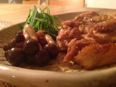 鶏の照り焼き 黒酢風味