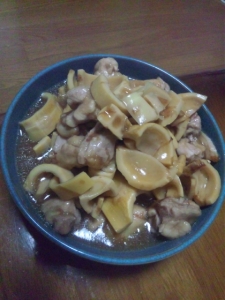 たけのこと鶏肉の治部煮