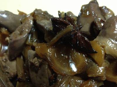 鶏レバーの八角煮