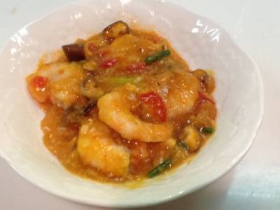 フレッシュトマトのえびチリ