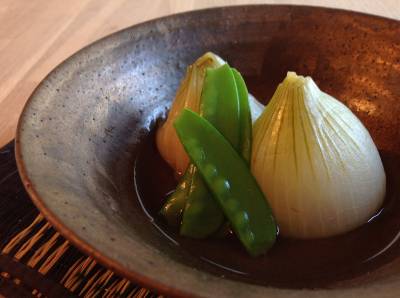新たまねぎの丸ごとおだし煮