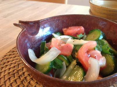 トマトの和風サラダ