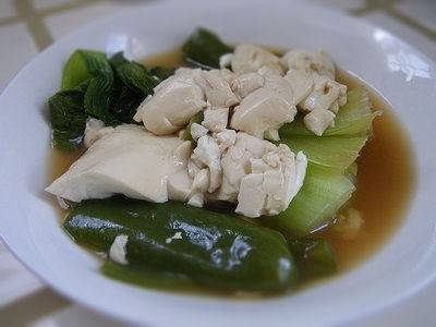 青菜たっぷり肉豆腐