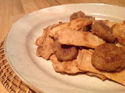 豚肉とれんこんのしょうが焼き