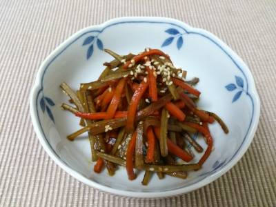 ごぼうとにんじんのきんぴら