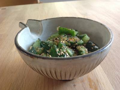 たたききゅうりの甘酢あえ