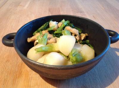 小かぶの炒め煮