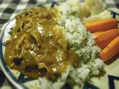 豚肉ときのこの和風カレー