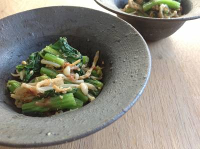 減塩 小松菜とえのきのあえ物