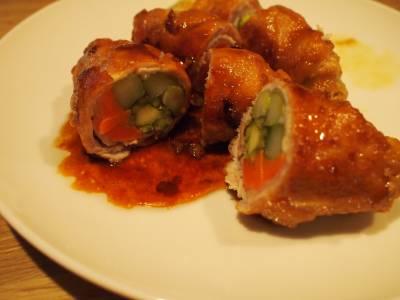 豚肉のチーズロール