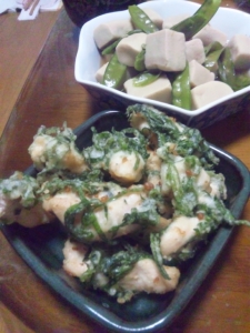 鶏ささ身のしそ天