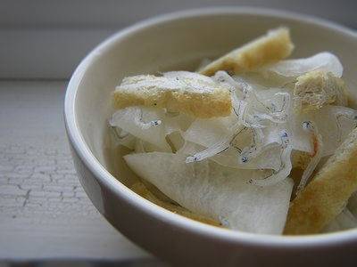 大根と油揚げのあえ物
