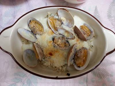 あさりとねぎご飯のドリア