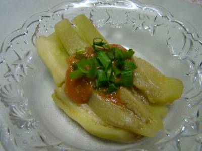 レンジナスのごまみそかけ