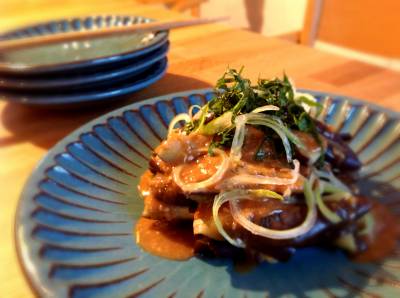 冷やしなすのごまソース