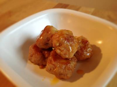 ふんわりつくねの照り焼き