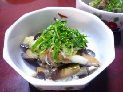 冷やしなすのごまソース