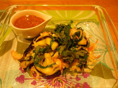 冷やしなすのごまソース