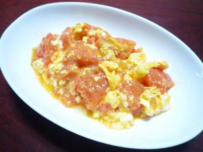卵とトマトの炒め物
