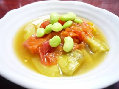 なすとトマトの煮物