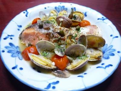 さけのアクアパッツァ